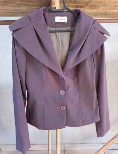 Blezer feminino soprano m com ombreiras