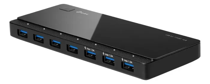 Adaptador Hub Usb Tp-link Uh700 7 Portas Usb 3.0 Preto