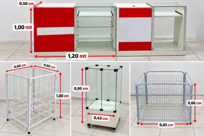 Lote de material para Farmácia Balcão,Cestão