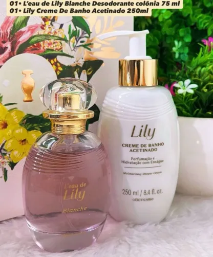 Presente L'eau de Lily Blanche. Kit Boticário. Original e lacrado. Faço entregas.