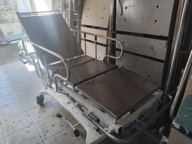 Maca hospitalar inoxidável para procedimentos