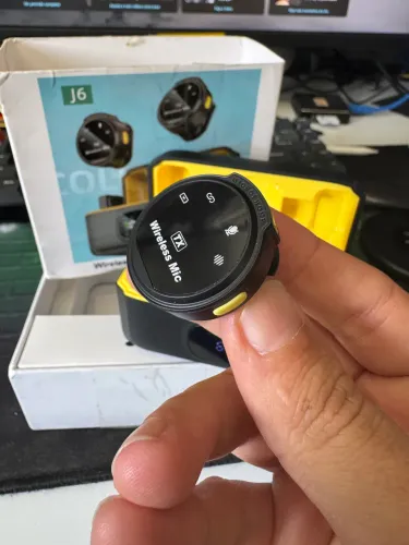 Microfone wireless J6 para Iphone (até 14/14pro)