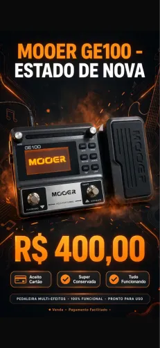 Pedaleira Mooer ge100 nova PRA VENDER LOGO