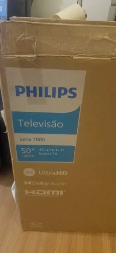 TV PHILLIPS 50" (NOVA, SÓ TROCAR DISPLAY)