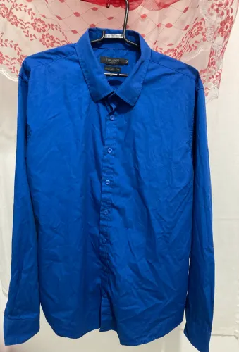 Camisa Social Azul Unissex
