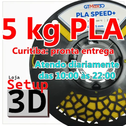 5 kg de filamento PLA (diversas cores)