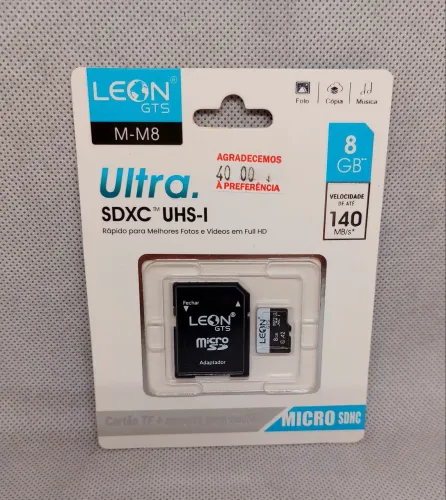Cartão de Memória de 8gb Leon GTS M-M8