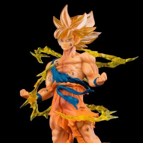 Boneco Action Figure Goku Super Saiyajin Dragon Ball 16cm Pvc Colecionável