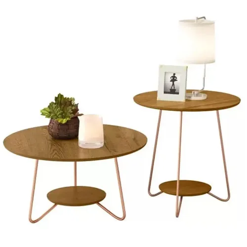 Conjunto Liz Mesa de Centro e Lateral Ej / pronta entrega 
