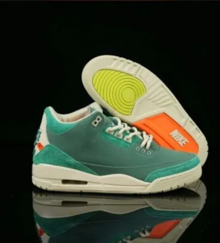 tênis nike air jordan 3 retro verde 40