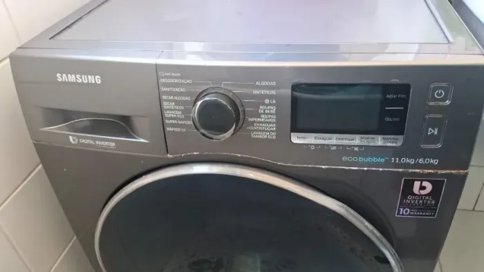 Máquina lava e seca Samsung 11kg / erro hot