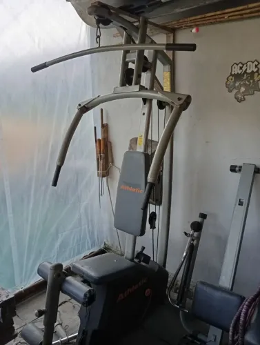 Estação de academia musculação