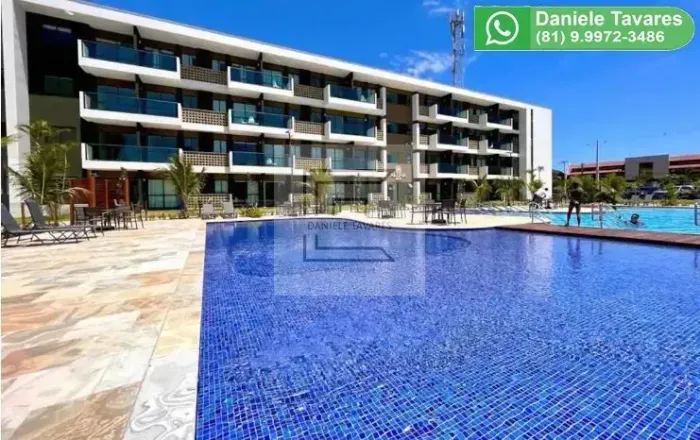 Flat mobiliado à venda em Muro Alto - Mana Beach