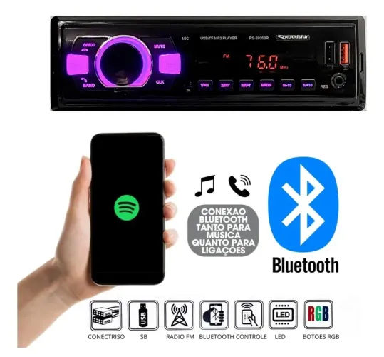 Som automotivo novo lacrado radio carro