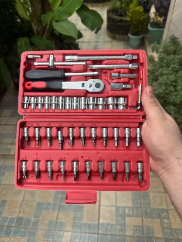 Kit Soquete 46 Peças com Catraca | De R$90 por R$70
