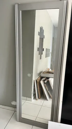 Espelho grande de porta de correr guarda roupa