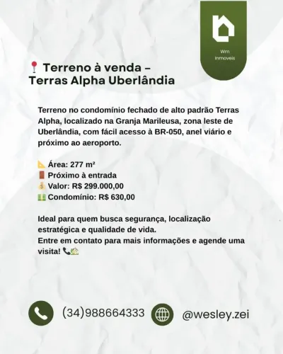 Terreno Terras Alpha 