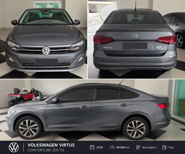 Volkswagen Virtus Comfort. 200 TSI 1.0 Flex 12V AUT 2018