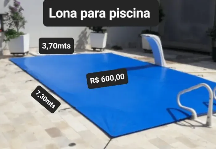 Capa lona para piscina