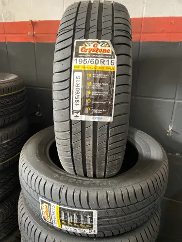01 pneu remolde novo 195/60 R15 Crystone 