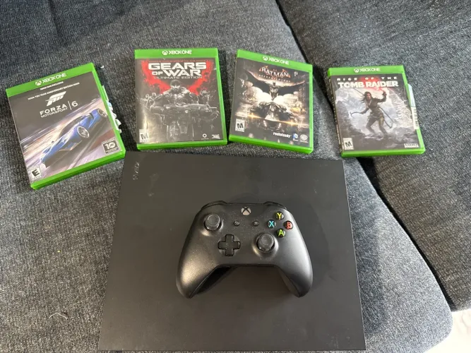 Xbox on x + controle e 4 jogos