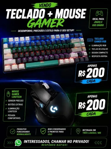 ? KIT GAMER - TECLADO + MOUSE ?