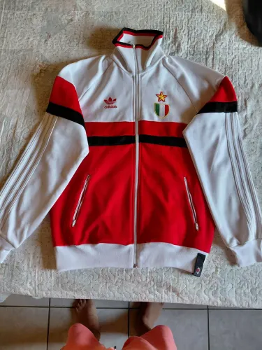 Blusa Milan adidas Retro M - Branco/vermelha/preto