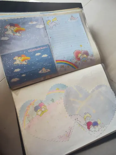 Coleção de papéis de carta anos 80