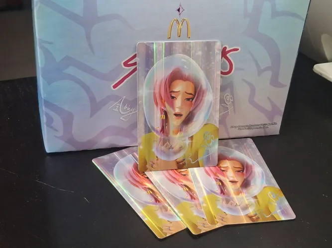 Photocard Romance Avulso - Guerreiras do Kpop Mc Donalds Kpop Demon Hunters