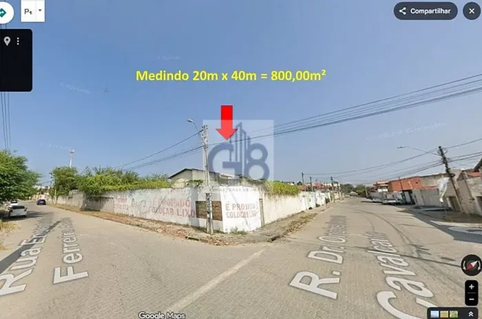 Terreno de esquina no Parque Manibura, 800,00m²