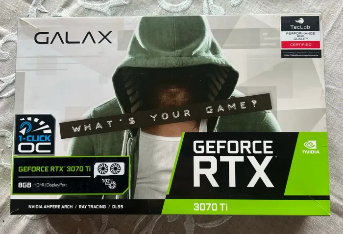 RTX 3070 Ti Galax 8GB GDDR6X 1-Click OC NVIDIA GeForce
