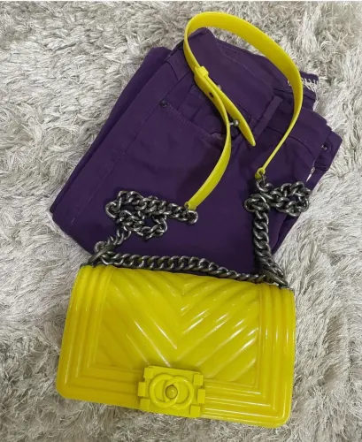 Bolsa plastic amarela