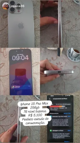 A iPhone 15 pro max