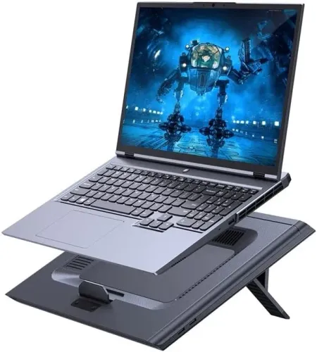 suporte cooler baseus rgb 4200rpm para notebook ate 15 polegadas