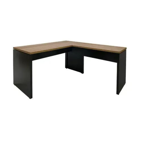 MESA EM L 135X150 AUXILIAR DIRETOR ESCRITÓRIO ERGONÔMICA MODERNA TAMPO ENGROSSADO 40MM