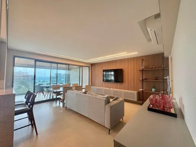 Apartamento com 3 dormitórios para alugar, 143 m² por R$ 5.800,00/dia - Riviera - Módulo 8