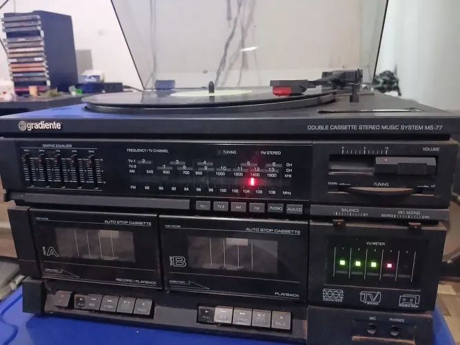 Toca discos para decoração 