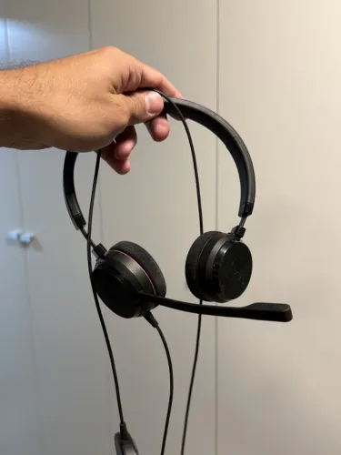 Headset Fone profissional Jabra Evolve2 30 USB com Microfone - Certificado Microsoft