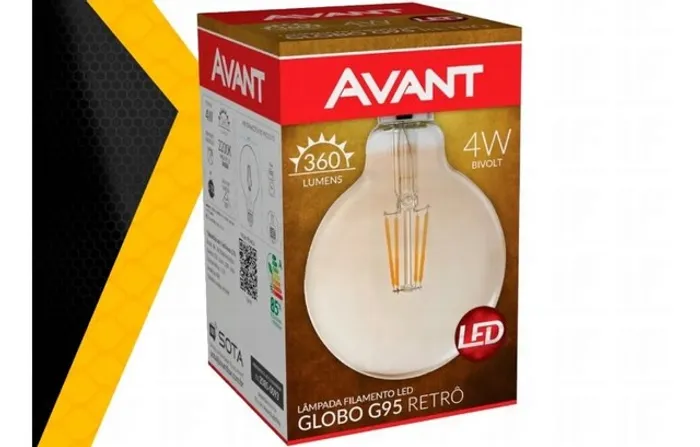 Lampada Led 4w Filamento Globo