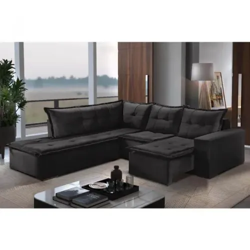 Sofá de Canto Denver 5 Lugares Retrátil!! Pr9871m