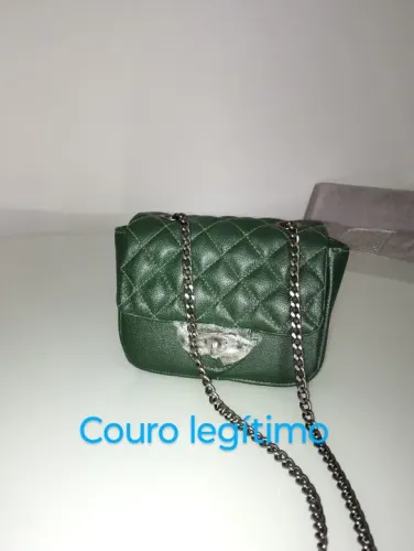 Bolsa nova couro legítimo