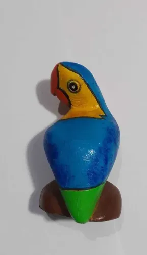 Pássaro enfeite arara azul