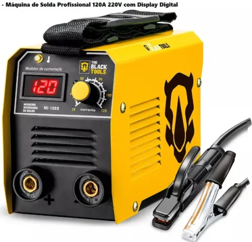 Máquina Solda Inversora Mma 120A com Display The Black_Tools 60hz 220v Profissional