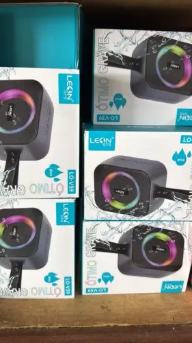 Caixa de Som Bluetooth Portátil Leon GTS Ótimo Grave