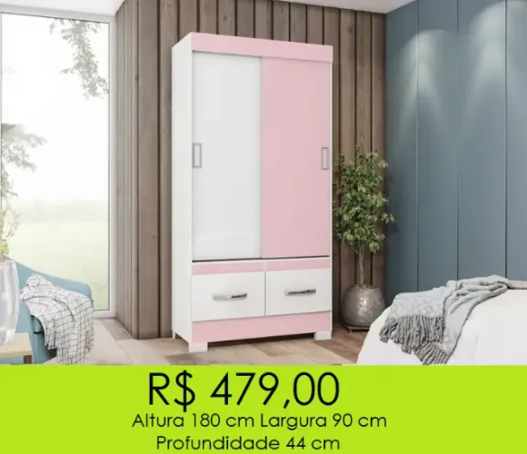 Guarda roupa tamanho solteiro