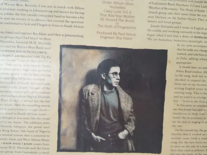 Disco vinil Paul Simon graceland