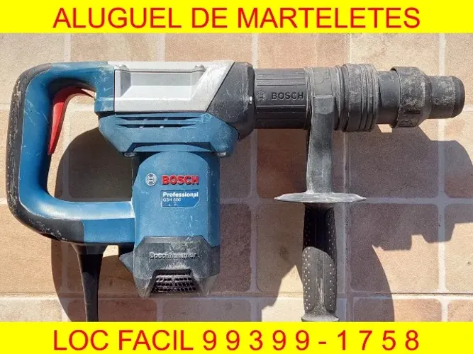 Aluguel e locação de martelete de 5 kg com ponteira e talhadeira