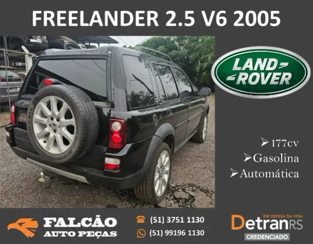 Land Rover Freelander 2.5 V6 2005 com teto solar em peças
