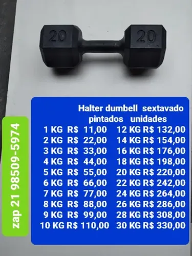 Dumbell  sextavado 