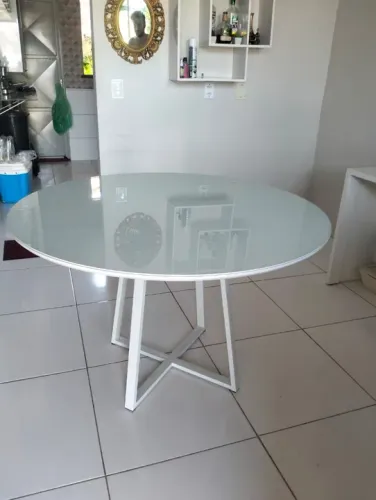 Mesa de vidro ( faço por encomenda)